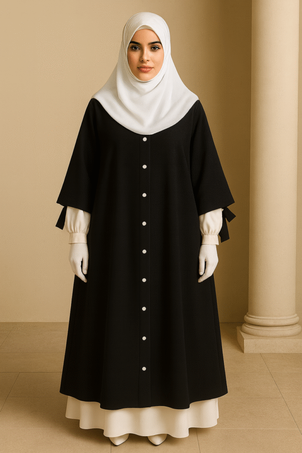 M1 موديل وقار بأزرار أمامية وتصميم كم مزدوج - Image 2